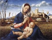 Gentile Bellini The Madonna of the Meadow oil painting artist